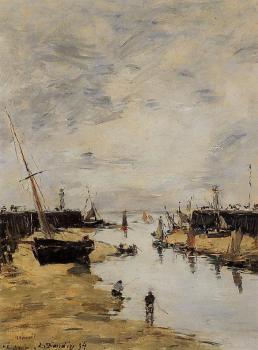 尤金 佈丹 Trouville, the Jettys, Low Tide 尤金 佈丹 Trouville, the Jettys, Low Tide